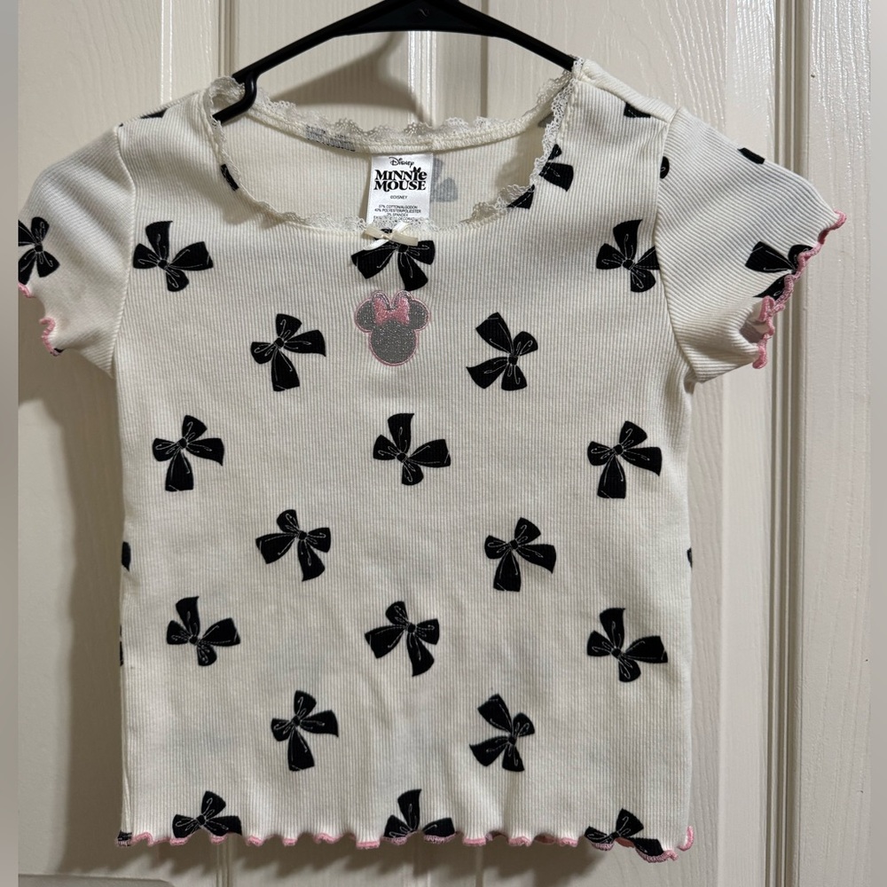 Disney Minnie Mouse Girls Short Sleeve Tee